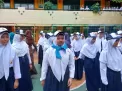 Harap dan Haru Warnai Pelantikan 37 Anggota Baru PMR SMPN 248